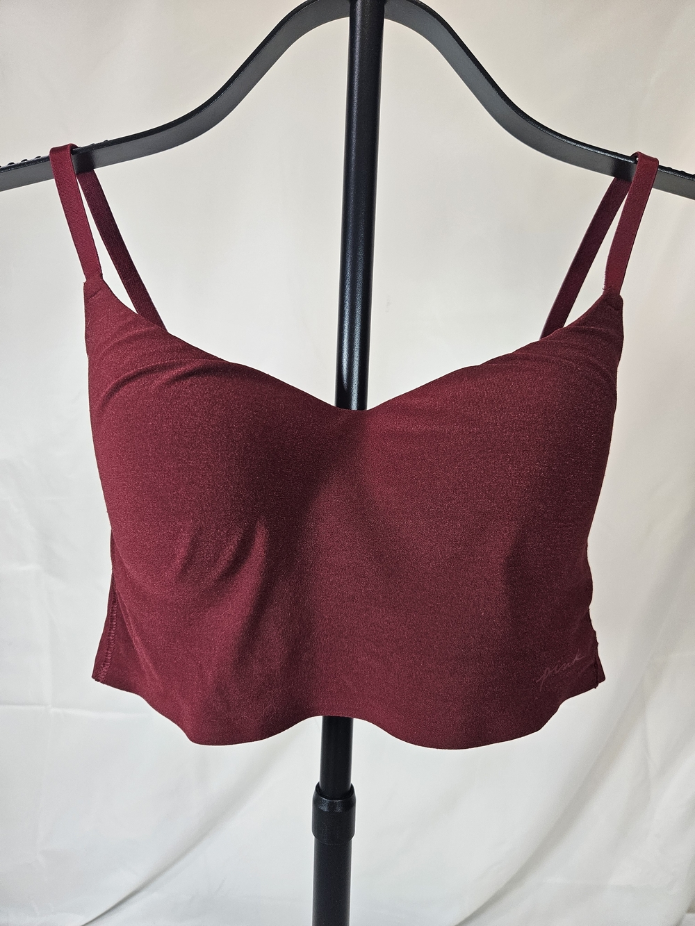 PINK Victoria's Secret Burgundy Seamless Cami Bralette